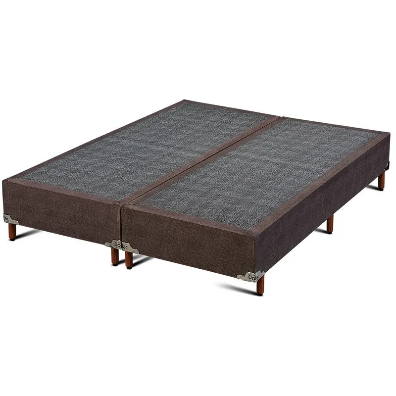 Base Box Queen Polar Sommier sporting 158x198x38 cm Marrom