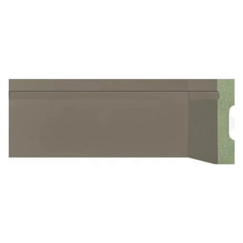 Rodapé Mdf Resistente A Umidade 2,4 M - Cinza