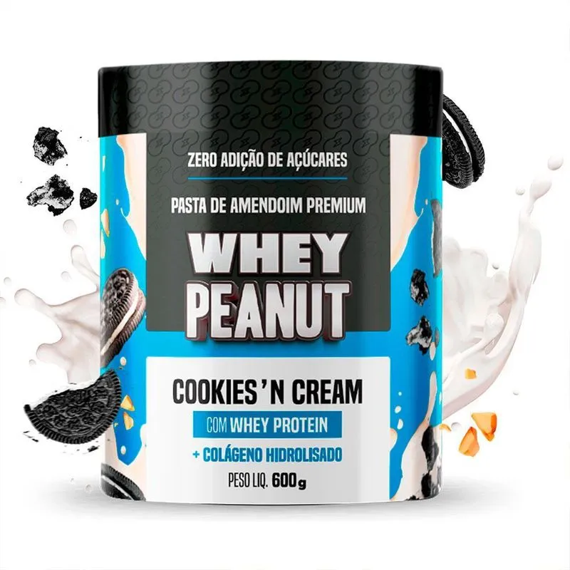 Pasta De Amendoim Cookies N' Cream 600g - Whey Protein