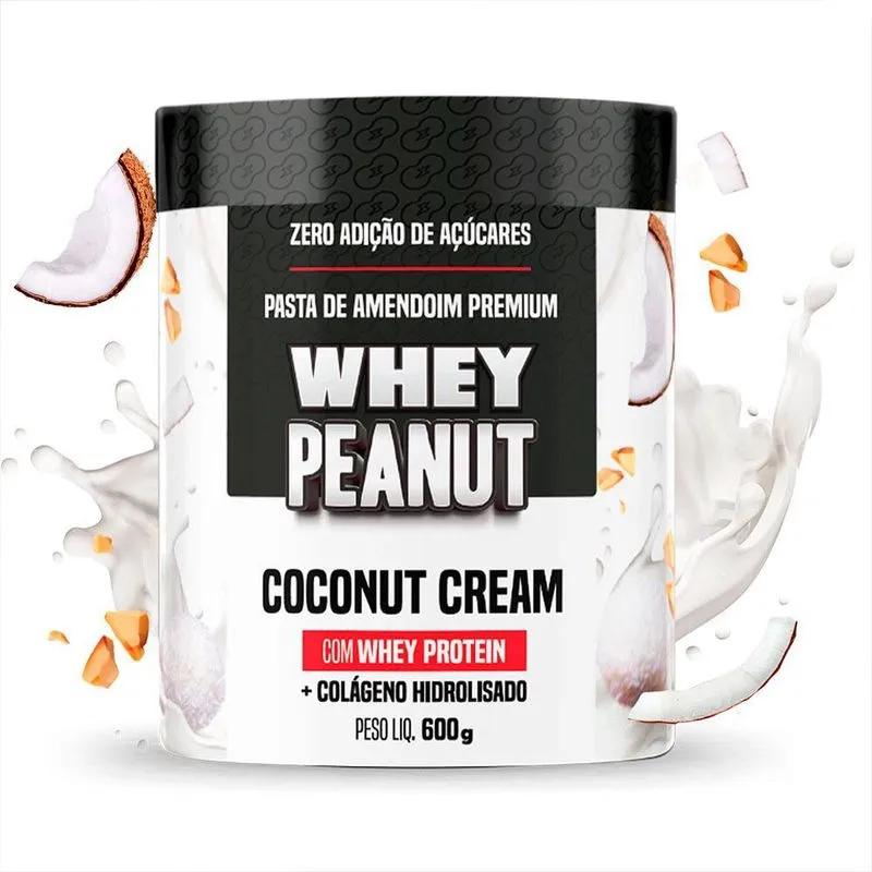 Pasta De Amendoim Premium Coconut Cream 600g - Zero Açúcar
