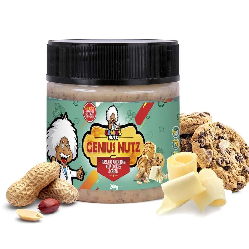 Pasta De Amendoim Com Cookies &amp; Cream 200g
