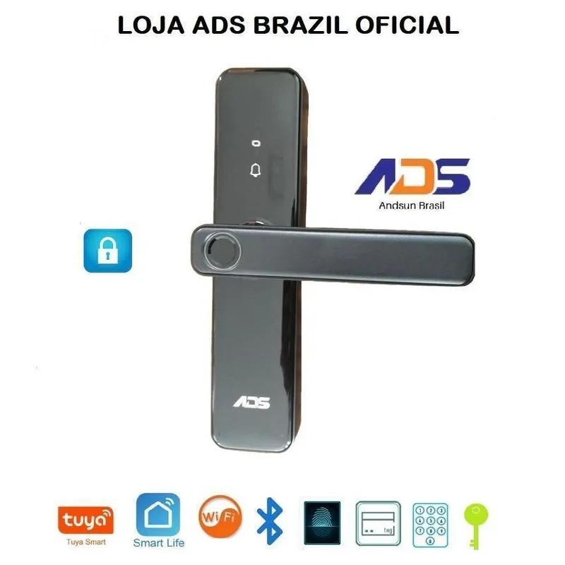 Fechadura Digital Biométrica Inteligente Ads-f01