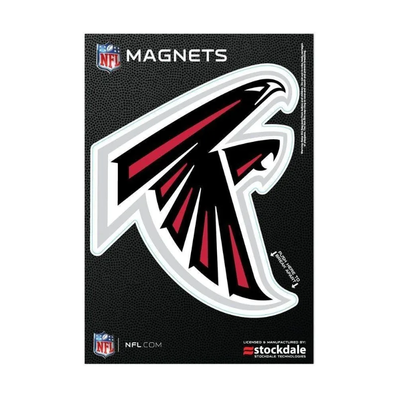 Imã Magnético Vinil 7x12cm Atlanta Falcons Nfl