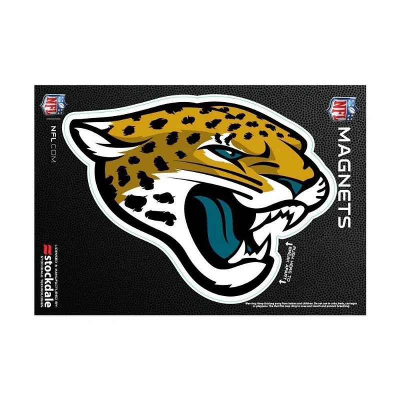 Imã Magnético Vinil 7x12cm Jacksonville Jaguars Nfl