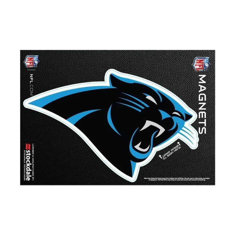 Imã Magnético Vinil 7x12cm Carolina Panthers Nfl