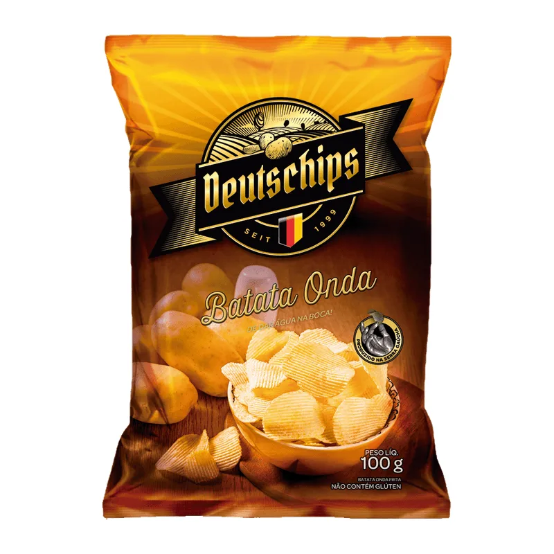 Batata Deutschips Tradicional Ondulada 100g