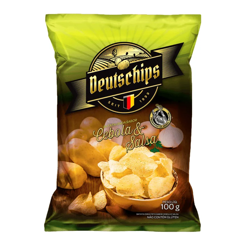 Batata Deutschips Cebola e Salsa Ondulada 100g