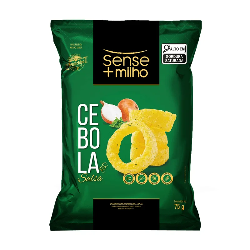 Salgadinho Deutschips Sense+Milho Cebola e Salsa 75g