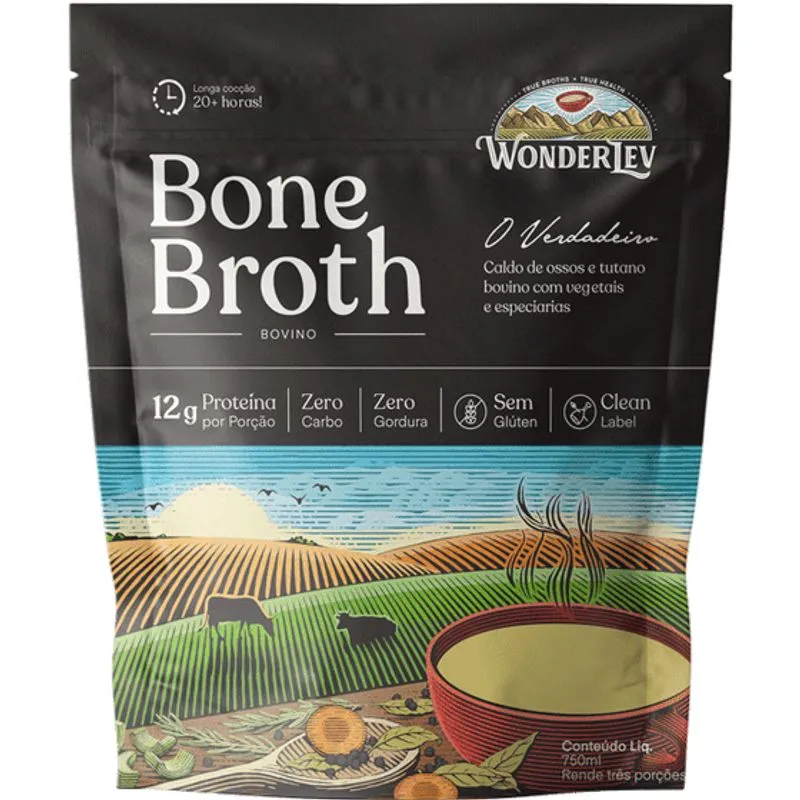 Caldo De Osso Bovino Wonderlev 750ml