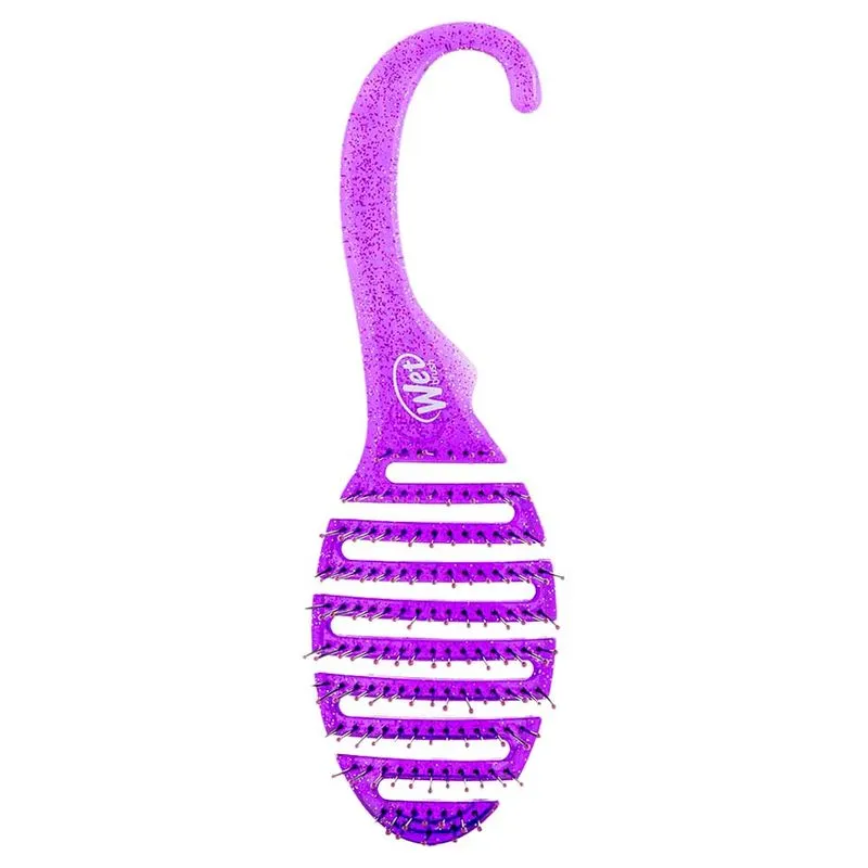 Escova de Cabelo para Banho WetBrush Glitter Roxa