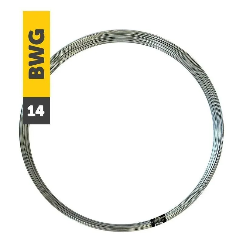 Arame Liso Galvanizado Bwg 14 Fio 2.10mm 5kg 180 Metros
