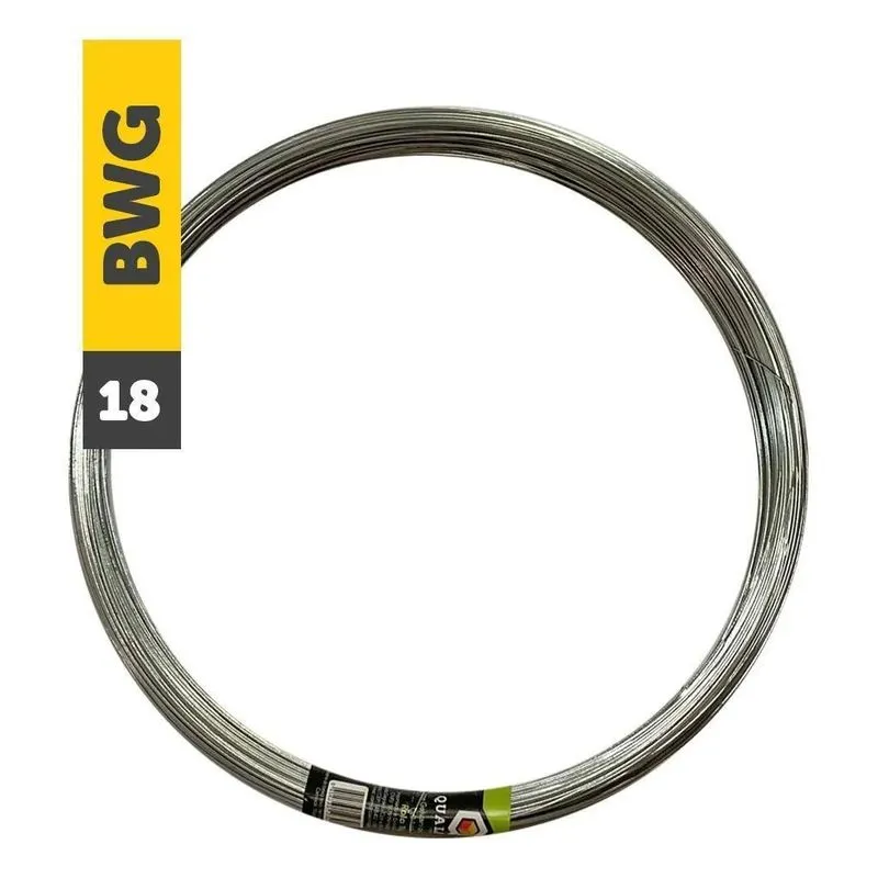 Arame Liso Galvanizado Bwg 18 1.24mm Cercas E Alambrados