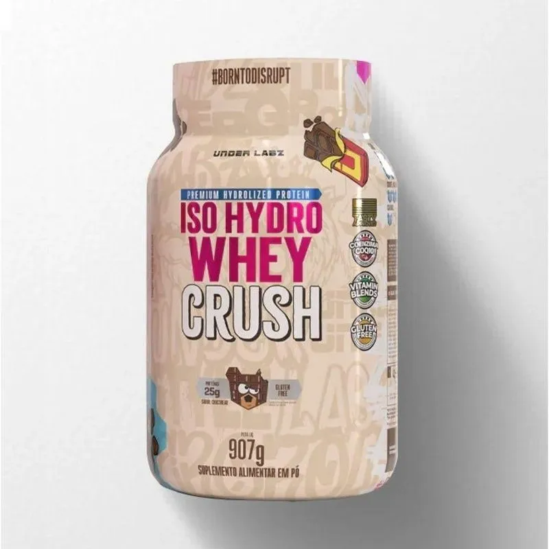 Iso Hydro Whey Crush 907g Chocobear Whey Isolado Hidrolisado Under Labz