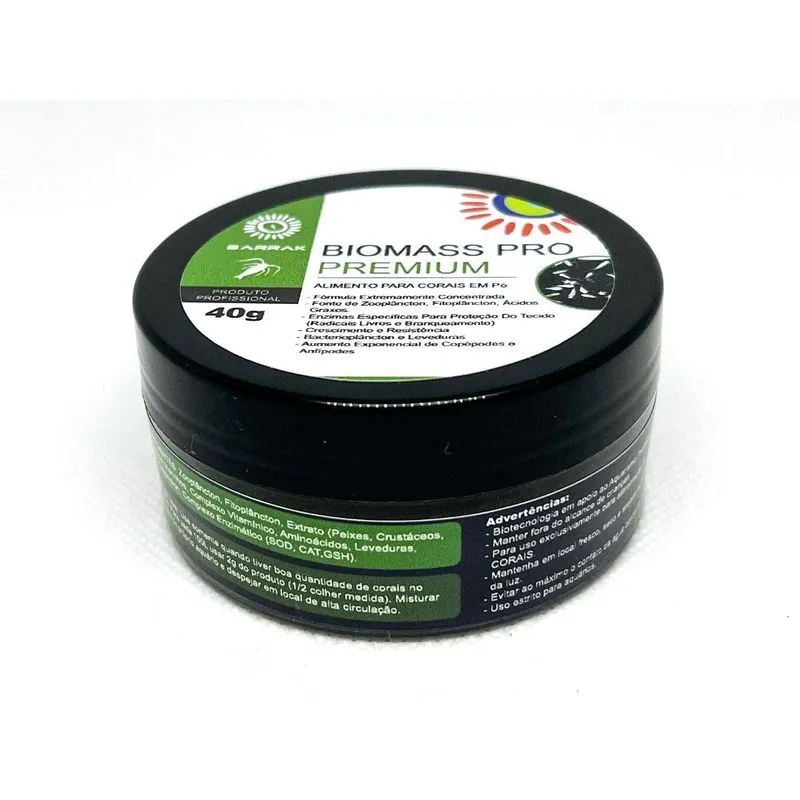 Barrak Biomass Pro Premium 40g Alimento Para Aquario