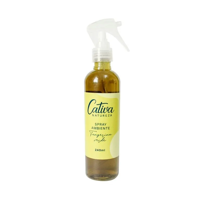 Spray Natural Para Ambiente De Tangerina Verde 240ml - Cativa Natureza