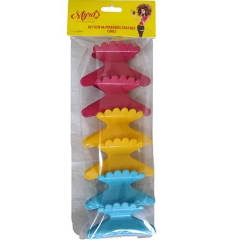 Myra Mpb-16 Kit 6 Piranhas Cabeleleiro Color Grande