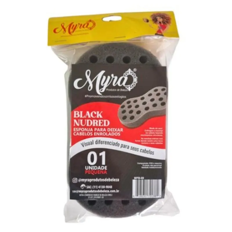 Myra Mpb-69 Esponja Black Nudred Pequena - Venda Unit/box12
