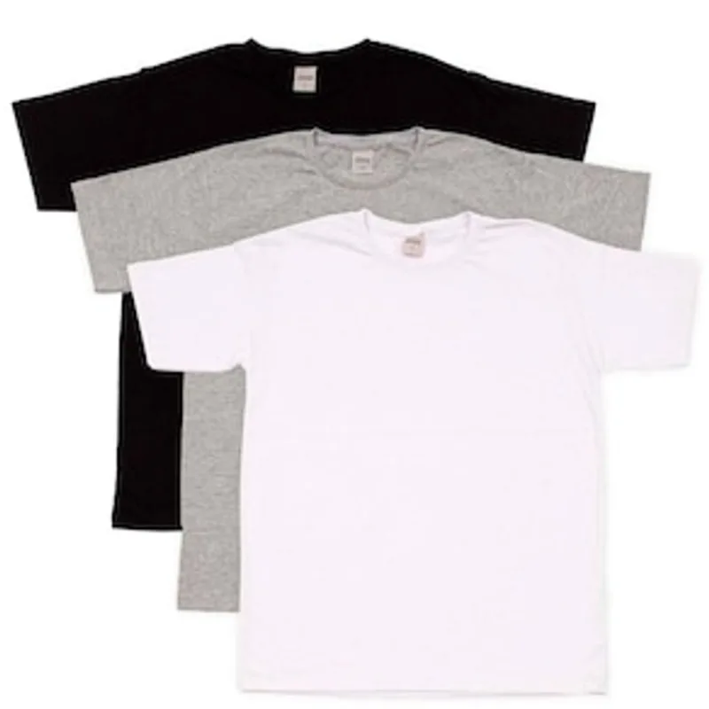 Conjunto Camiseta Masculina 2792 CDKA Malhas Preto/Mescla/Branco - 3 Peças Branco Conjunto Camiseta Masculina 2792 CDKA Malhas Preto/Mescla/Branco - 3 Peças Preto
