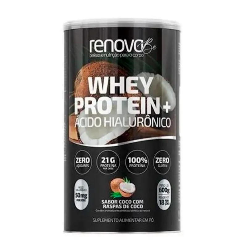 Wheyprotein + Ácido Hialurônico Coco 600g - Renova Be Coco 600g