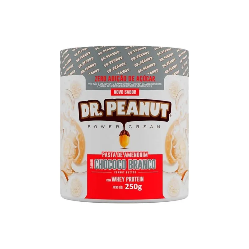 Pasta De Amendoim - 250g Chococo Branco Com Whey - Dr. Peanut
