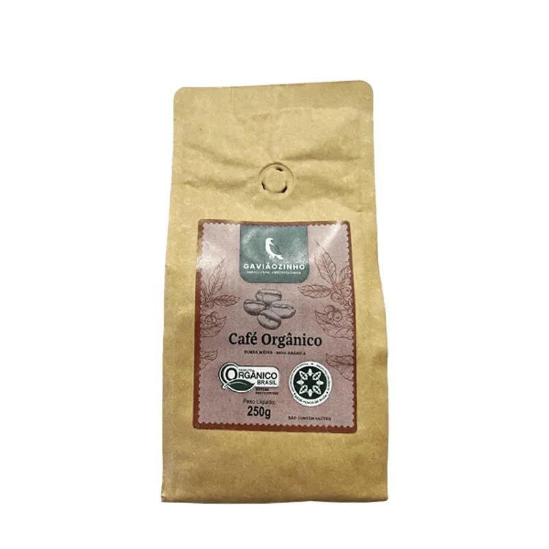 Café Do Pantanal Em Grão Especial Orgânico Gaviãozinho 250g