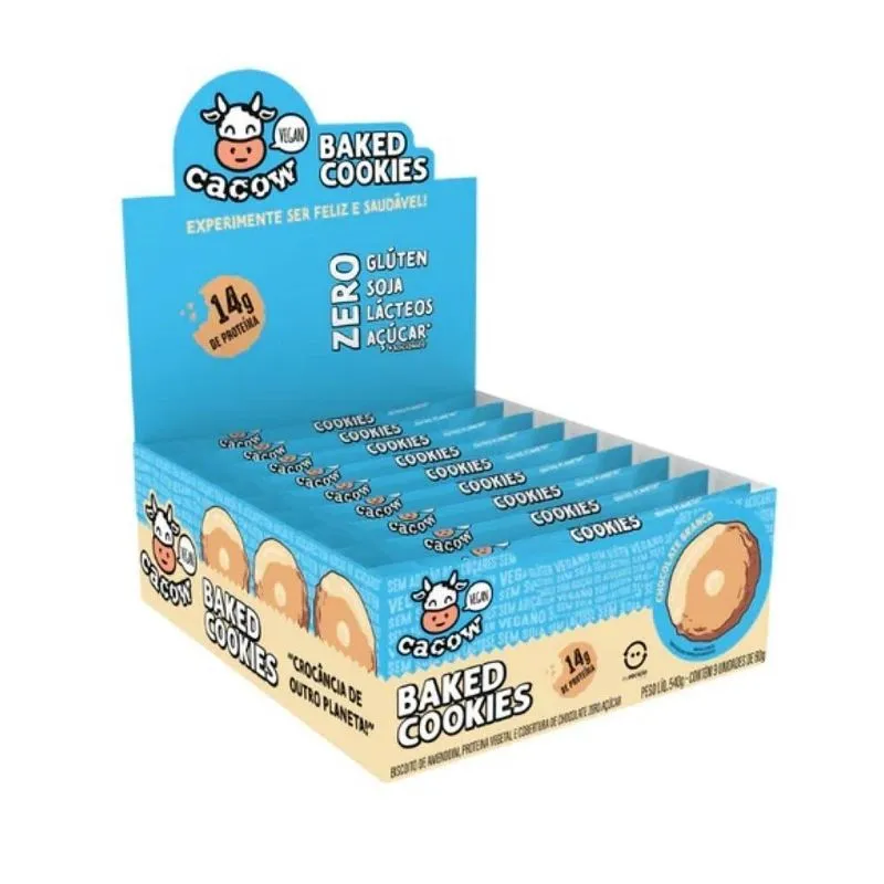 Display Baked Cookies Com 9 Unidades De 60g - Cacow