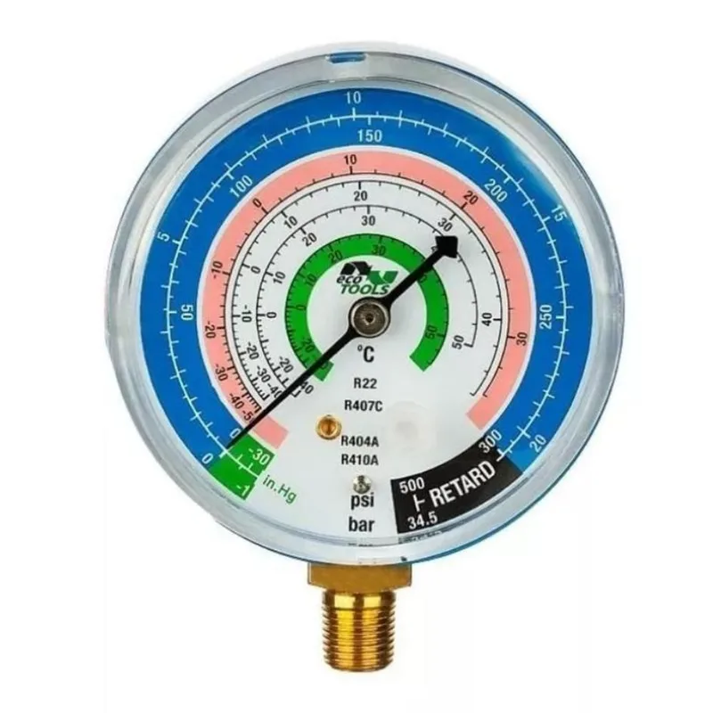 Manômetro De Baixa Pressão Gás R410 R22 R407c R404a Ecotools