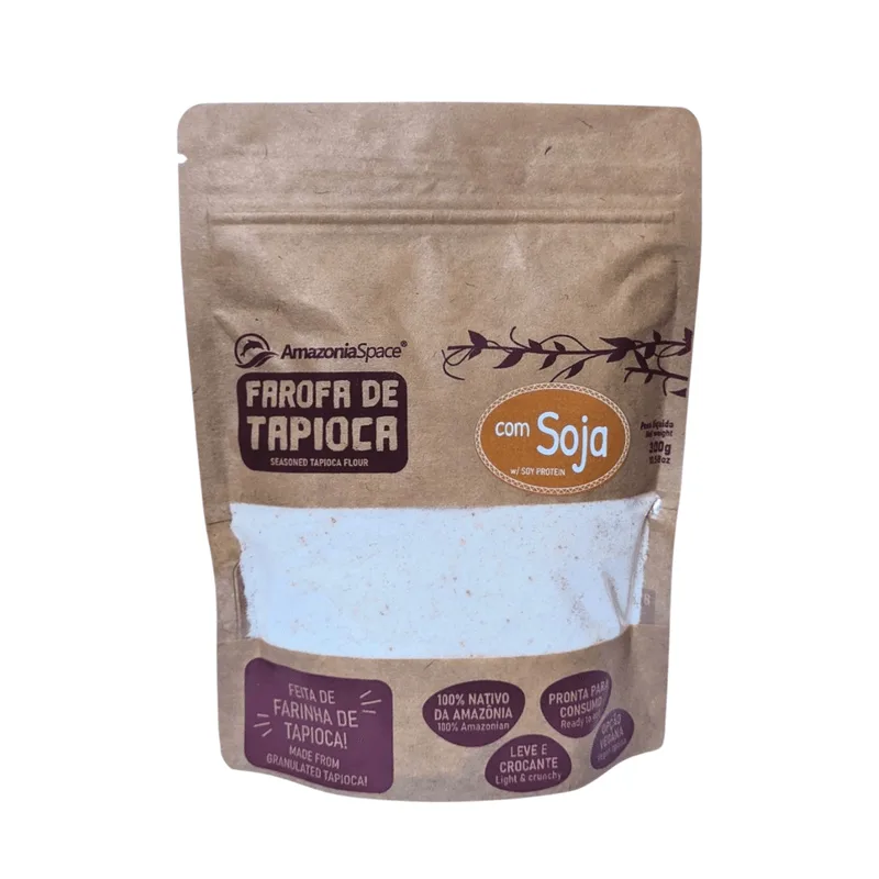 Farofa De Tapioca Com Soja 300g Sem Glúten