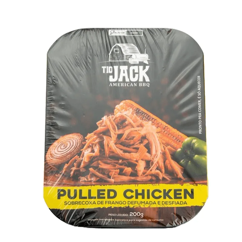 Pulled Chicken Frango TIO JACK Sobrecoxa Defumada e Desfiada 200g