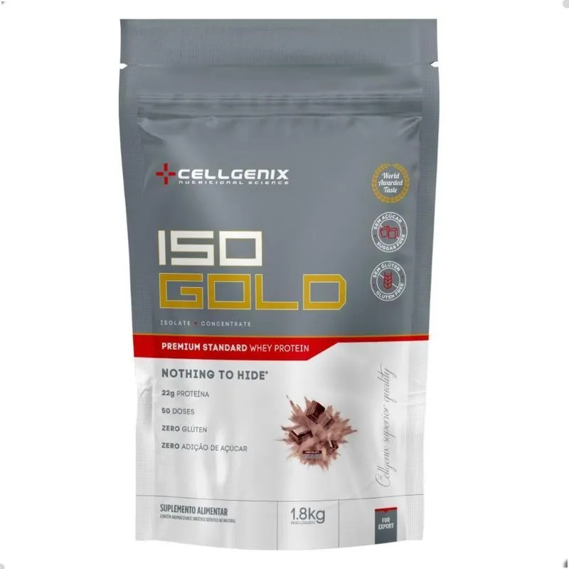 Whey Protein Iso Gold Premium 1,8kg Cellgenix Chocolate