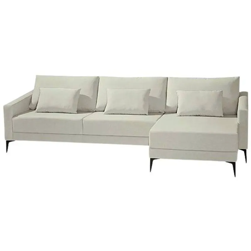 Sofa Prado 2 Lugares Chaise Bege 5105 - Art Brasil