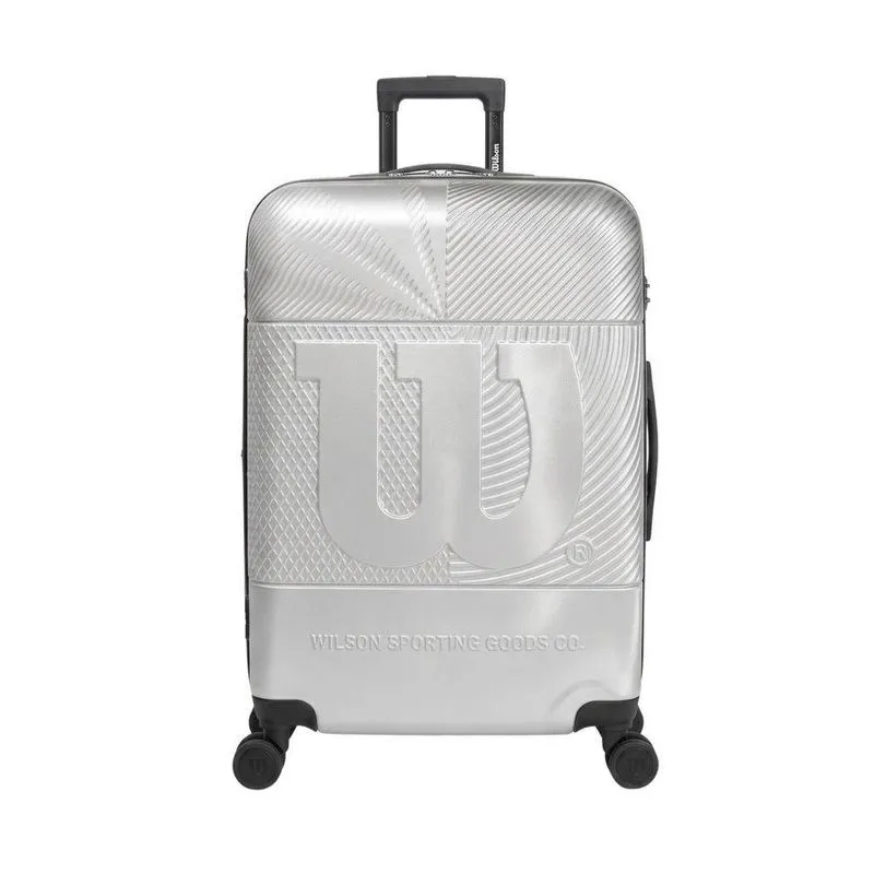 Mala De Viagem 50l Abs Com Cadeado Embutido Chicago Prata Wilson