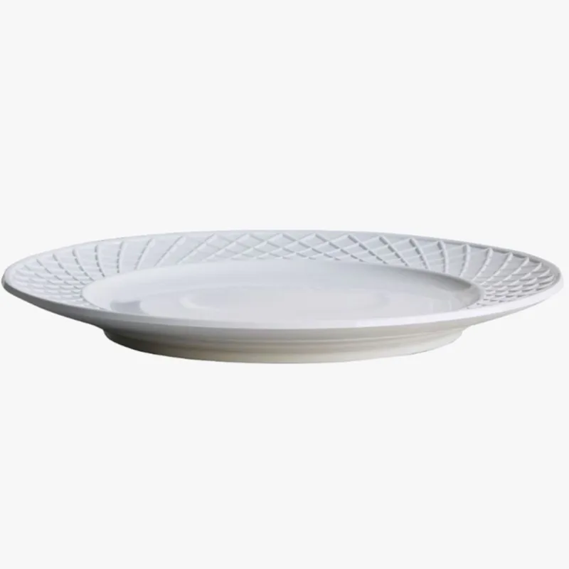Plato playo Carrefour 27cm blanco
