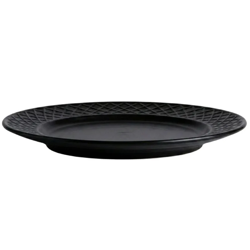 Plato postre Carrefour 20 cm negro