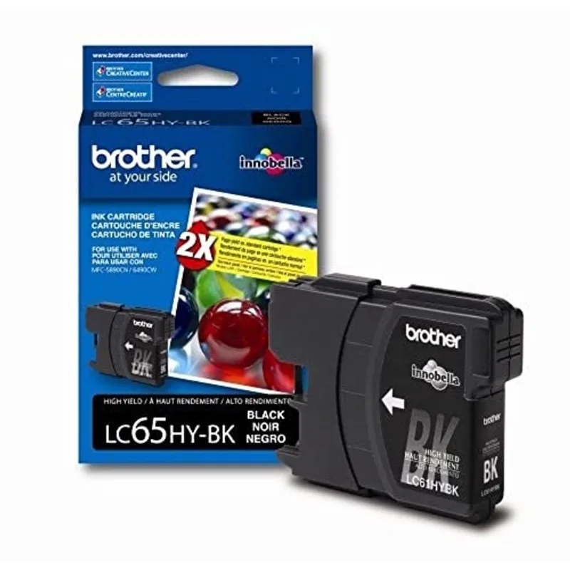 Brother LC65HYBK de alto rendimento - cartucho de tinta, 900 Page-Yield, Preto