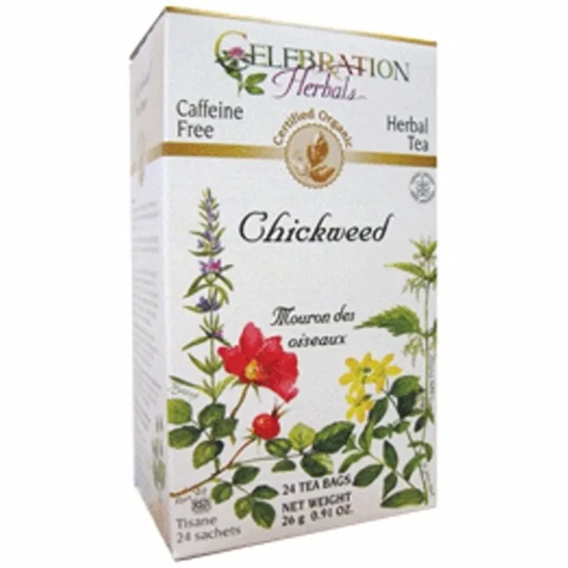 Chá De Erva De Chickweed Orgânico 24 Sacos Por Ervas De Celebração