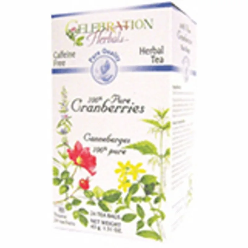 Cranberries Pure Tea 24 Sacos Por Herbals Celebration