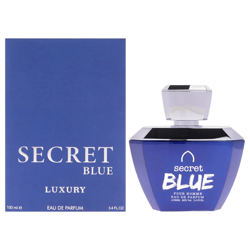 Khalis Luxury Collection - Secret Blue by Khalis for Men - 3.4 oz EDP Spray 3.4 oz