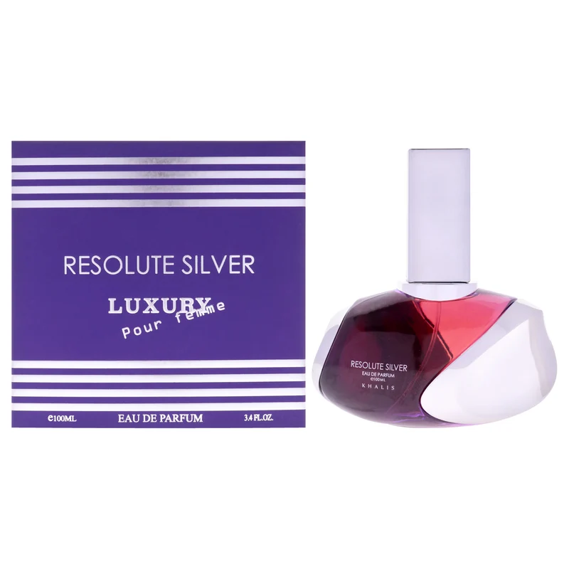 Khalis Luxury Collection - Resolute Silver by Khalis for Women - 3.4 oz EDP Spray 3.4 oz