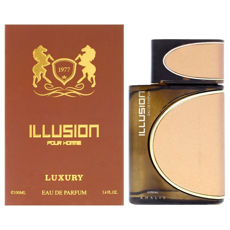 Khalis Luxury Collection - Illusion by Khalis for Men - 3.4 oz EDP Spray 3.4 oz