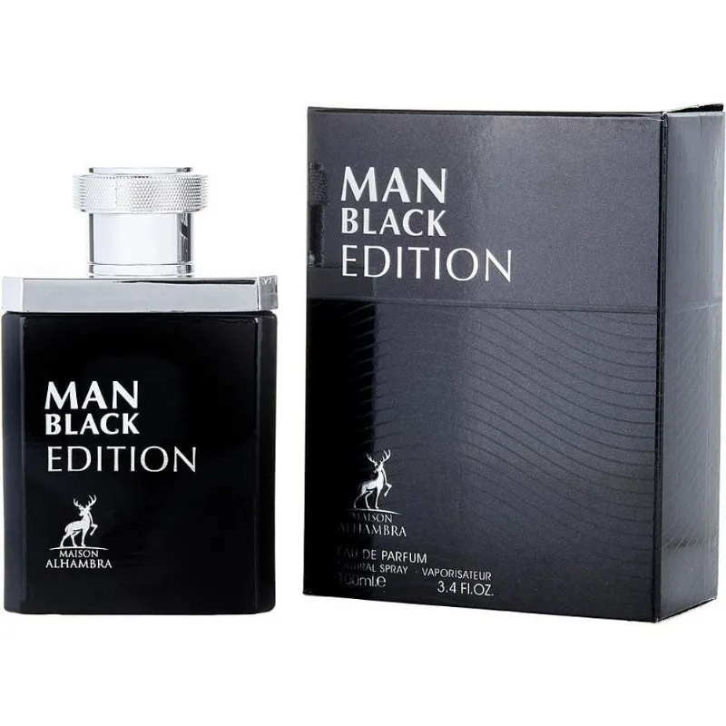 Perfume Masculino Maison Alhambra Man Black Edition Eau De Parfum Spray 100 Ml