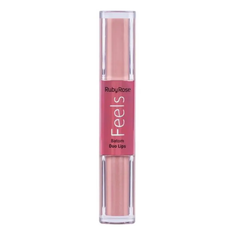 Batom Duo Lips Feels 360 Ruby Rose