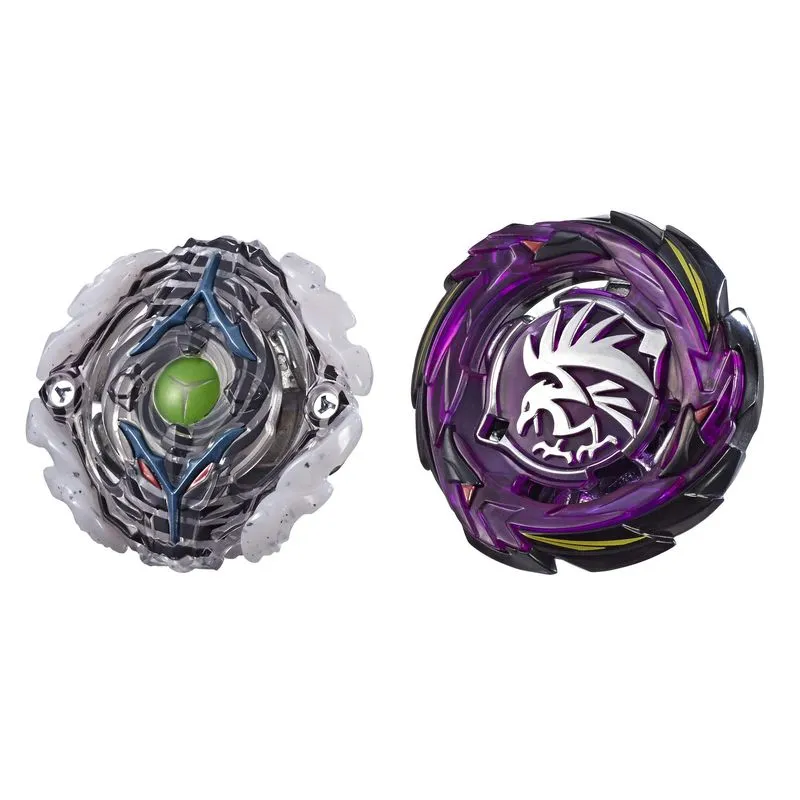 Pacote Duplo Beyblade Burst Turbo Slingshock Morrigna M4 E Tornado-x Yegdrion Y4-2 Battling Tops