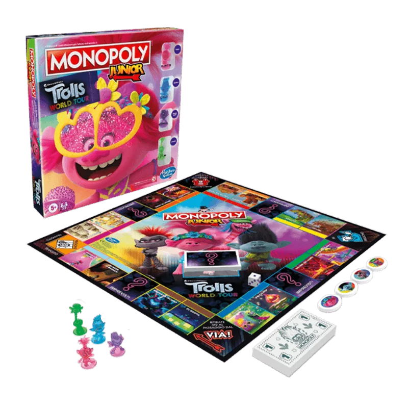 Juego de Mesa Monopoly jr Trolls Monopoly jr Trolls