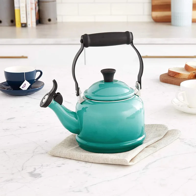 Chaleira Demi Aço Carbono Azul Caribe 1,1L Le Creuset