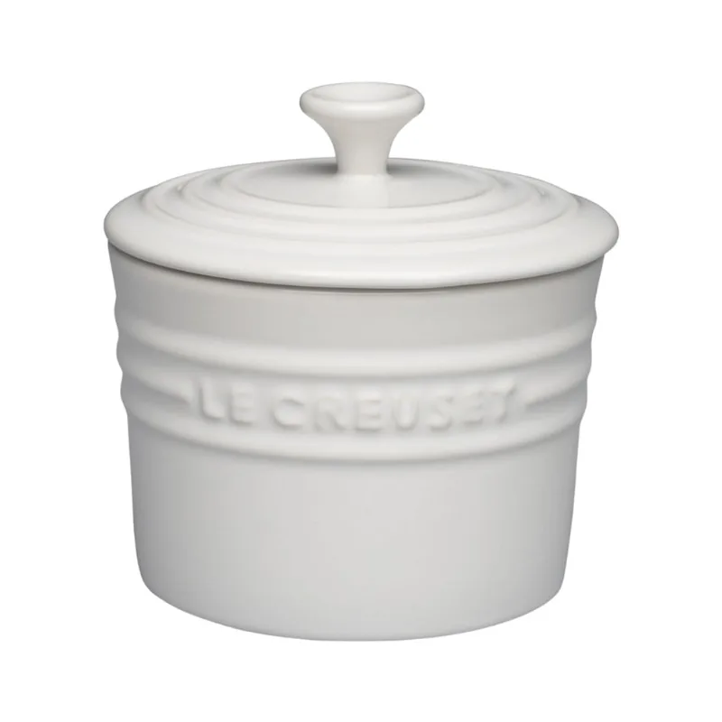 PORTA CONDIMENTOS LE CREUSET MÉDIO EM CERÂMICA 400 ML BRANCO 91011493010000