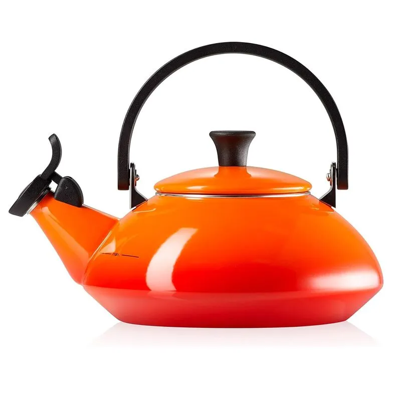 Le Creuset Chaleira Zen 1,5 L Aço Carbono Esmaltado Laranja