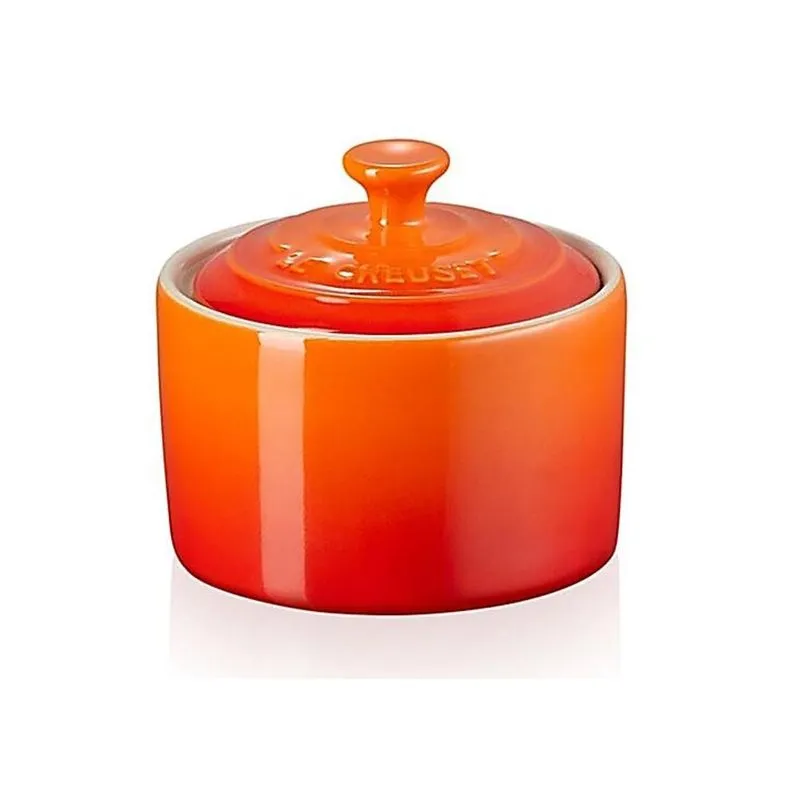 Açucareiro De Cerâmica - Oficial Le Creuset - Laranja