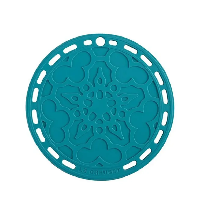 Suporte Le Creuset de Silicone Azul Caribe - 14.17.0089170