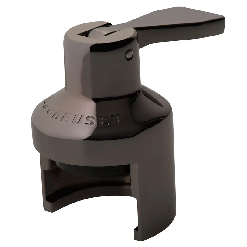 Le Creuset SW-101 Crown Sparkling Wine Stopper Black Nickel